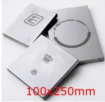 100 x200mm größe pad druck klischee machen, customized pre-abgebildet metall platte bord
