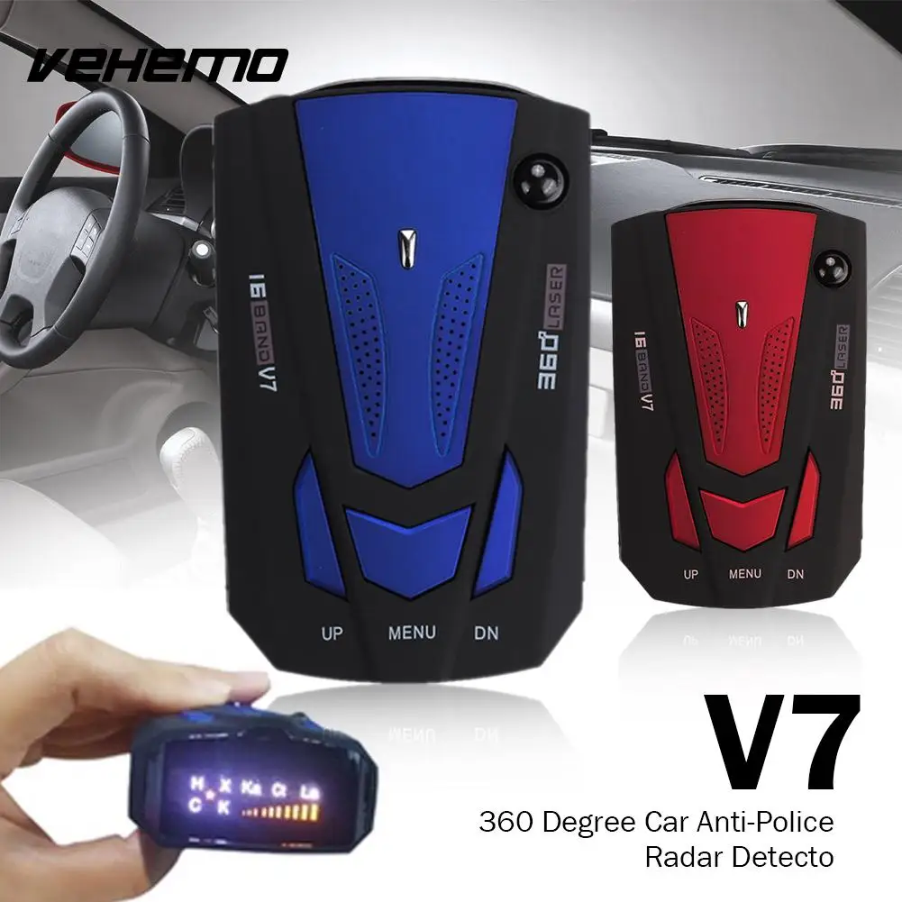 

360 Degrees Universal Car Radar 16 Band Scanning Drive Safely Touching Key Voice Alert Warning Speed Control Detector