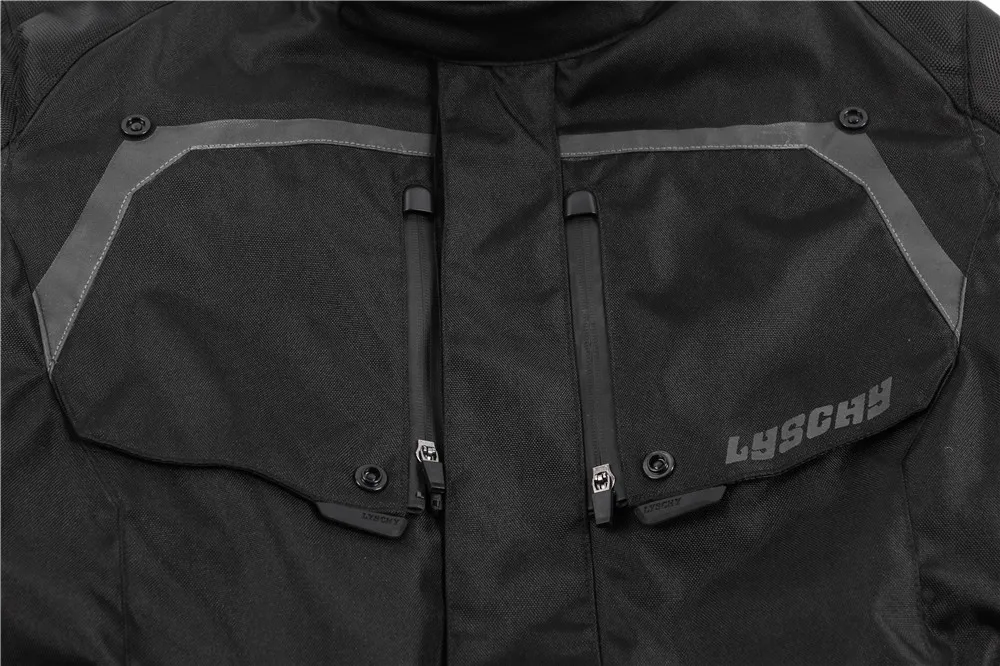 LYSCHY Moto мотоциклетная куртка брюки для верховой езды костюм защита человека светоотражающее пальто Защита тела одежда для мужчин протектор куртки костюмы