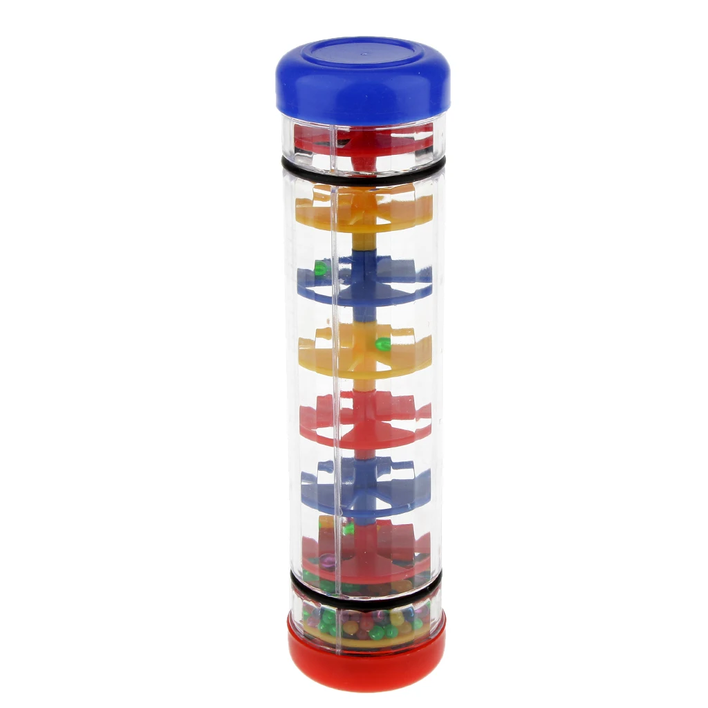 MagiDeal Hot Sale 1Pc Plastic Rain Sound Maker Shake Colorful Beads for Children Baby Kids Learn Play Toy Birthday Gift 3kinds