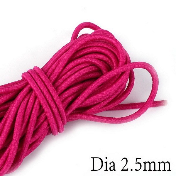 Colorful High-Elastic Cords Round Elastic Band Round Elastic Rope Rubber Band Elastic Line DIY Sewing Accessories