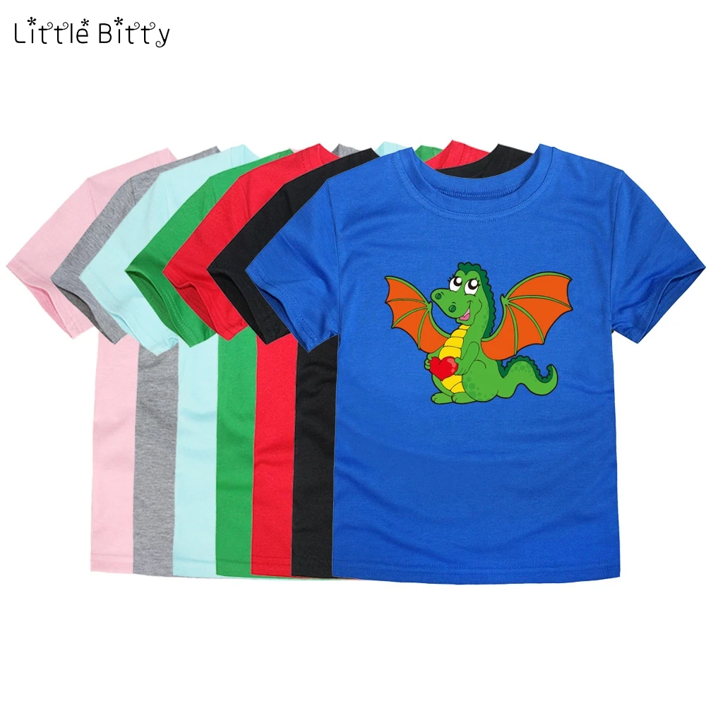 Летняя футболка Little Bitty для маленьких девочек Детская с коротким рукавом