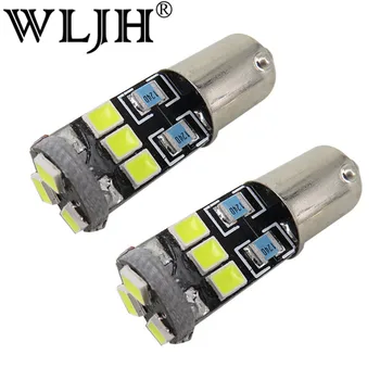 

WLJH 2x Canbus BA9S T4W H6W LED 2835SMD Interior Lamp Light Car No Error Indicator External Light Car Bulb for Audi A4 A6 A8