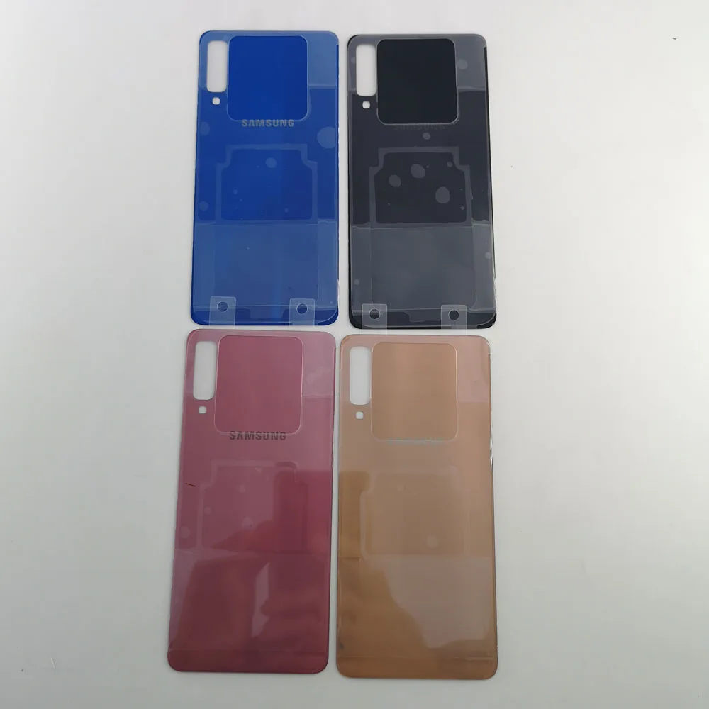 

For Samsung Galaxy A7 2018 A750 Case A750F SM-A750 Back Battery Cover Door Rear Housing Case Replacement + Adhesive Sticker