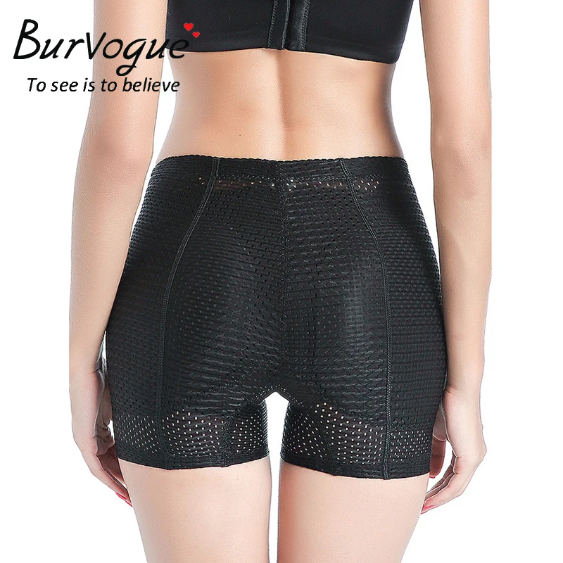 

Burvogue Women Breathable Padded Panties Butt Lifter Tummy Control Hip Enhancer Shaper Seamless Control Pants Slimming Shapewear