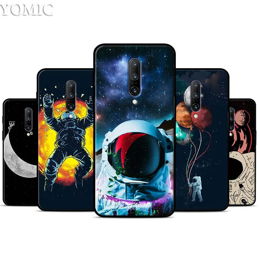 Astronaut Space Outer Silicone Case for font b Oneplus b font font b 7 b font