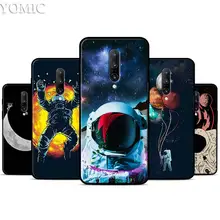 Astronaut Space Outer Silicone Case for Oneplus 7 7Pro 5T 6 6T Black Soft Case for Oneplus 7 7 Pro TPU Phone Cover