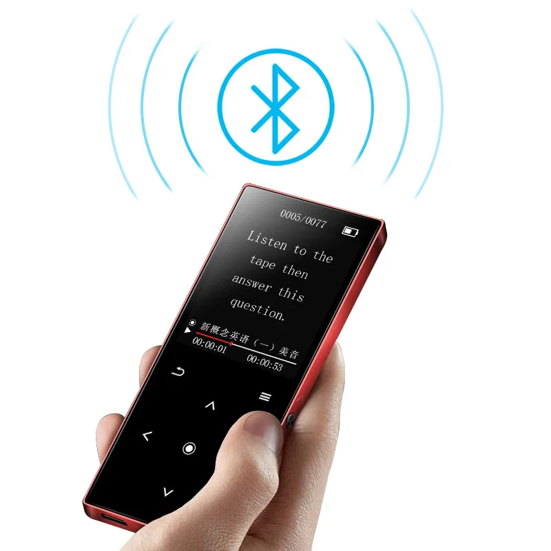 

Touch Screen Bluetooth MP3 Player Multi Function K8 8GB HIFI Sport MP3 Music Player E-book FM Radio Recorder Support TF Card