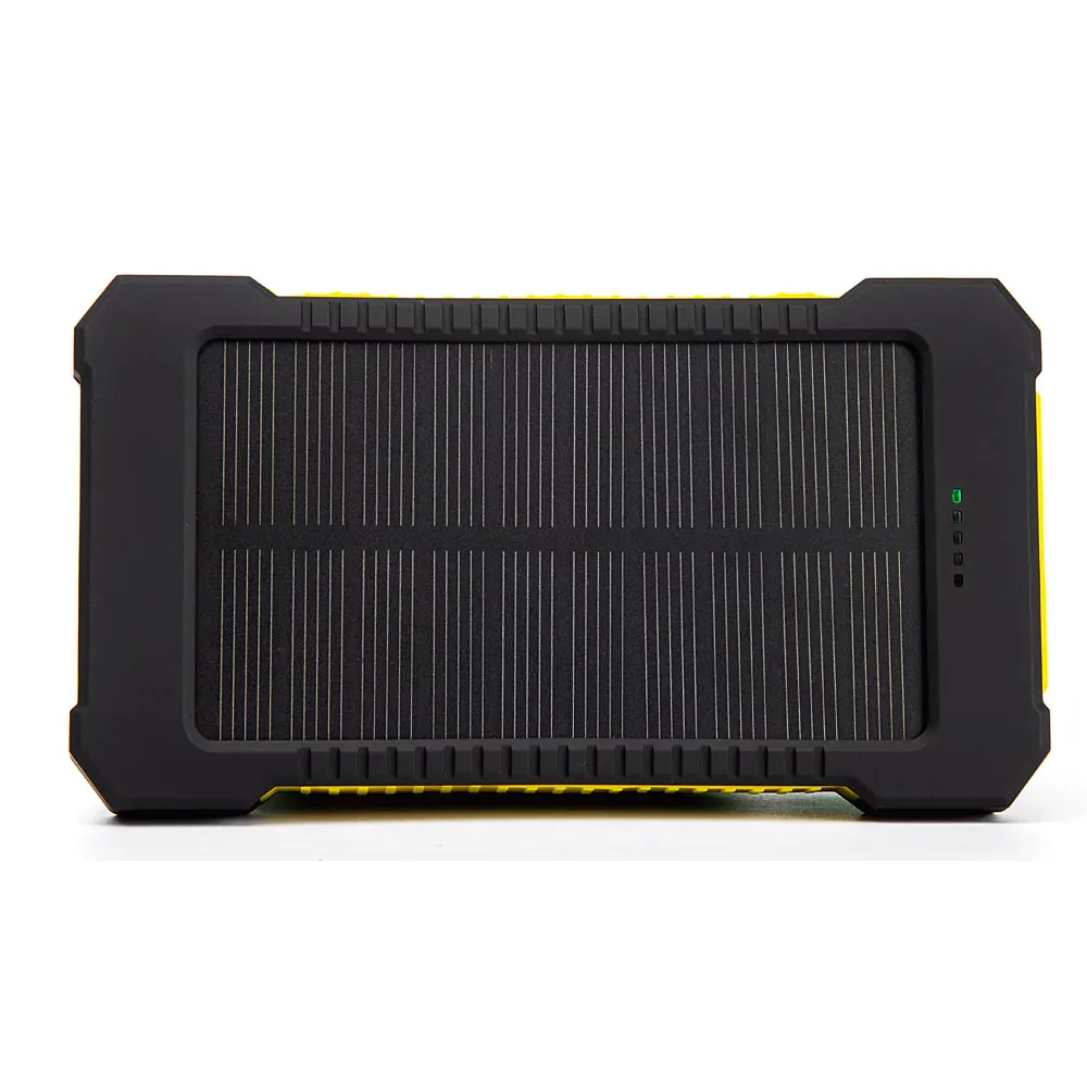 Высокое качество солнечной энергии банк водонепроницаемое зарядное устройство 2 usb порта Внешнее зарядное устройство для телефона для Xiaomi Внешний аккумулятор 10000 мАч