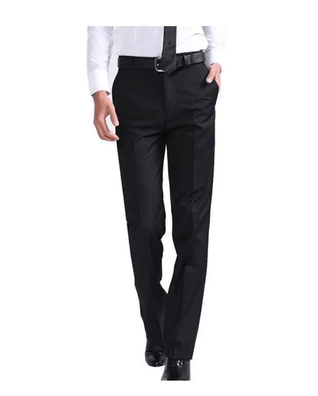 Summer Simple Twill Business Work Wear Office Mens Formal Pants Men