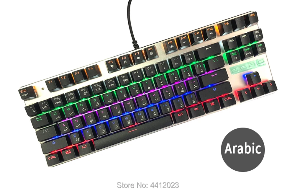 Metoo Edition Mechanical Keyboard 87 keys 104keys Blue Switch Red Switch Gaming Keyboards for Tablet Desktop Russian sticker