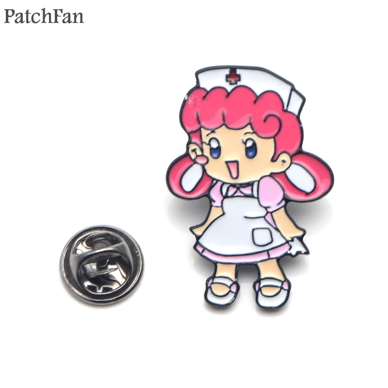 

Patchfan Pocket monster Nurse Joy Zinc tie Pins backpack clothes brooches for men women hat decoration DIY badges medals A1838