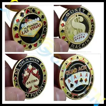 

commemorative coins Metal banker porker star Card Guard Protector Metal Craft Poker Chips Poker Game Hold'em Accessories