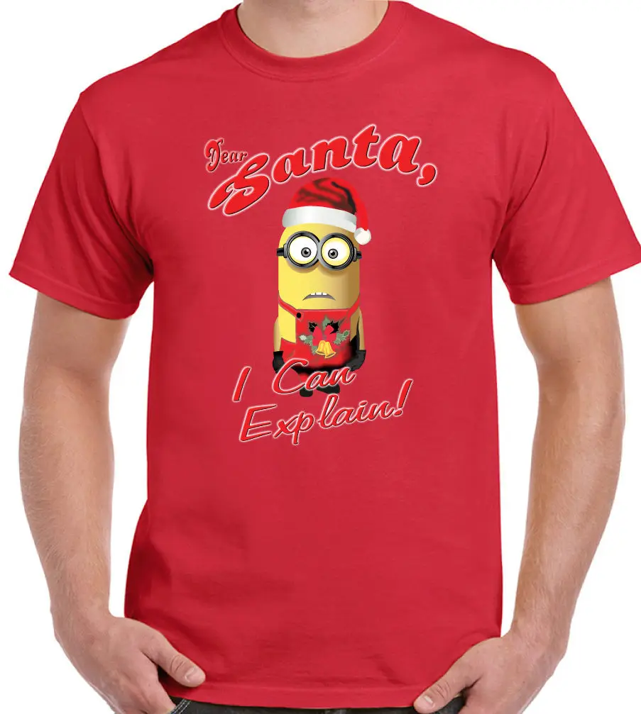dear santa i can explain mens funny minions t shirt minion christmas xmas in t shirts from mens clothing accessories on aliexpresscom alibaba group - Minion Christmas Shirt dear santa i can explain mens funny minions t shirt minion christmas xmas in t shirts from mens clothing accessories on aliexpresscom alibaba group - Minion Christmas Shirt