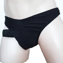 Сексуальные мужские трусы для пениса, Эротические трусики, нижнее белье, перчатки, трусы бикини, стринги, трусы с отдельной секцией для пениса