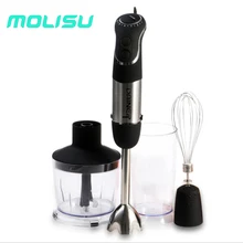 Molisu Двигателя 3in1 Ручной Блендер, Соковыжималка, Миксер Точильщик Две Скорости Смешивания 600 мл Чоппер Стакан Взбейте Насадки бесплатная доставка