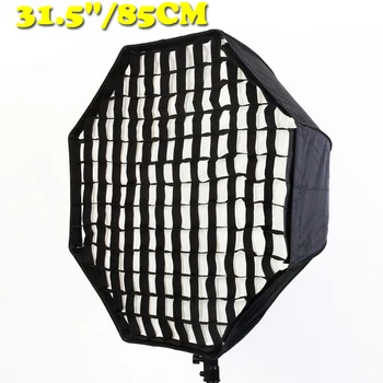 

Photography Diffuser Brolly Reflector Gird Speedlite Flash 80cm/31.5" Octagon Umbrella Photo Studio Softbox Soft Box Light Kit