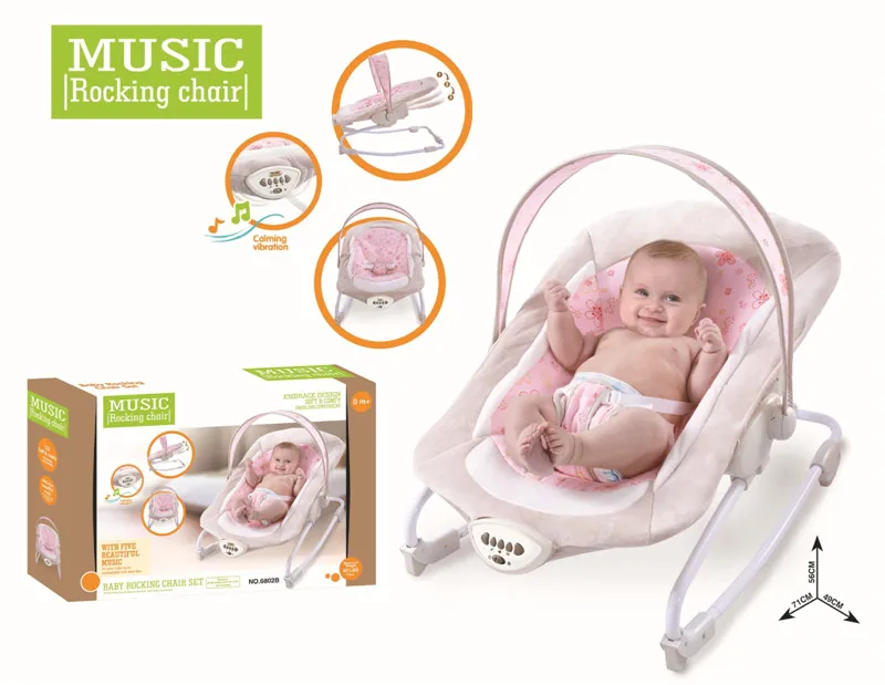Gift Baby Electric Rocking Chair Bouncers New Kids Leisure Chair Baby Automatic Shakes With Music Appease Rocking Recliner06