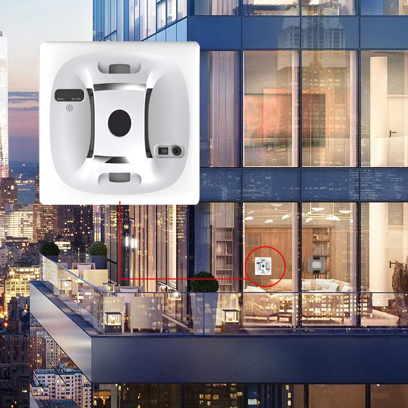 

Free Shipping to Russia NEWEST Smart Robot Window Cleaner With UPS electrical storage devices