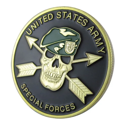 

United States Army Special Force Gold Plated Challenge Coin/Medal 1004#