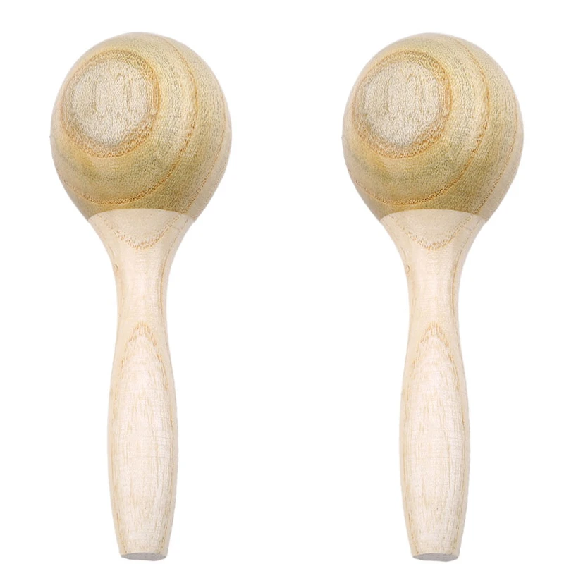 Wooden Sand Hammer Toy Musical Instrument Kids Percussion Learning