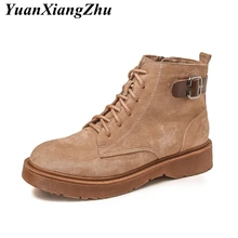 

Women Boots Winter Warm Snow Boots 2018 British Style Martins Fashion Ankle Boots Female Motorcycle Women's Shoes Plus Size