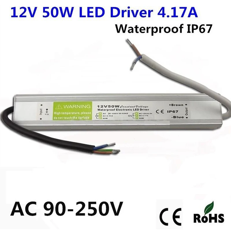

DC12V 50W Electronic LED Driver IP67 Waterproof Outdoor Lighting Equipment Dedicated Power Supply Transformers