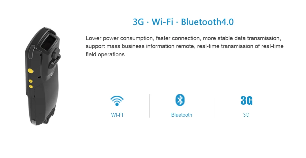 Новейший профессиональный сканер штрих-кодов PDA Android WiFi/3g/NFC/RFID