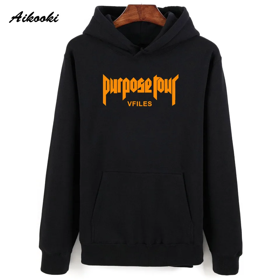Aikooki Fashion Justin Bieber VFILES Hoodies And Sweatshirt Men Pullovers Hooded Clothing Winter Autumn Fashion Hoody Cap Jumper