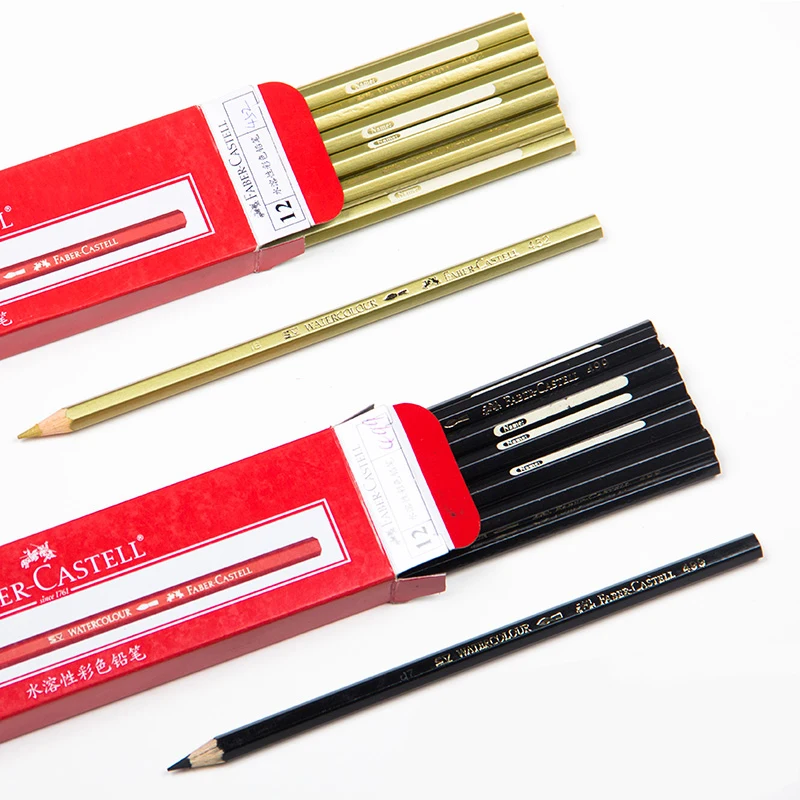 12 шт. водорастворимые цветные карандаши Faber Castell промышленные фигурки ручной