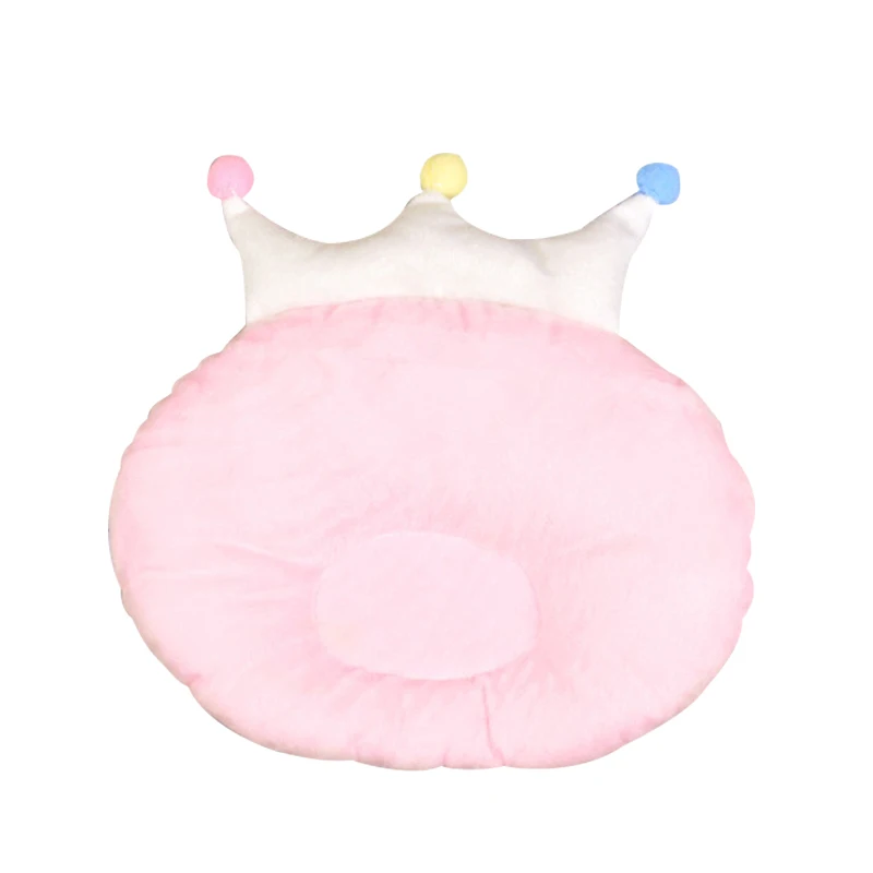 Детская формирующая подушка хлопок подушка Предотвращающая плоская голова детская Милая Корона Форма Подушка новорожденный мальчик