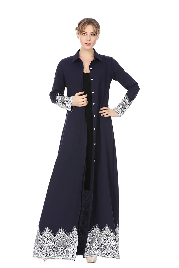 Кружевное открытое кимоно абайя, Турция, мусульманское платье хиджаб, кафтан, Рамадан, Оман, эльбис, джеллаба, Турецкая, Исламская одежда