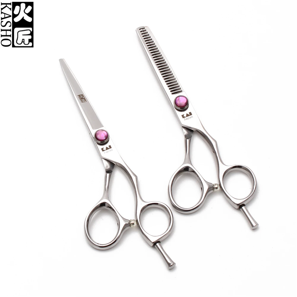 H9014 5 &quot14 см 440C KASHO Профессиональный парикмахер Ножницы истончающие ножницы салон