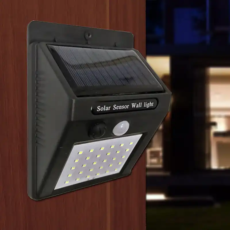 Solar Garden Light 100 Led Solar Powered Pir Motion Sensor Lamp Waterproof Outdoor Lighting Decoration Lights Wireless Wall Lamp Outdoor Landscape Lighting Aliexpress