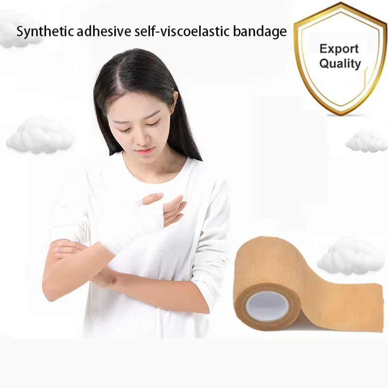 

1Pcs 5CM SportElastic synthetic rubber kinesiology Tape Sports Tape Arthrosis Protector Strapping Gym Tennis Fitness Running