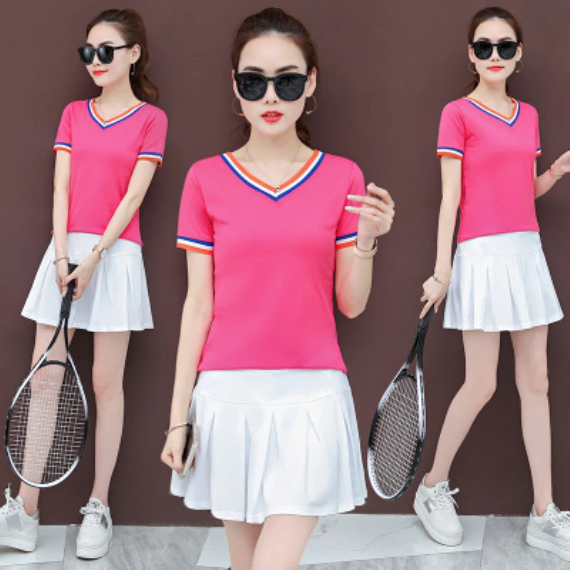 Tennis skorts cycling skirt safety leggings dress suit womens tennis short ladies tennis clothing plus size-6