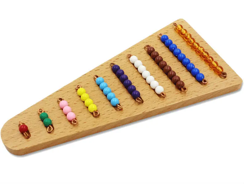Buy Newest 9 Colors Montessori Bead Materials 22*10.5