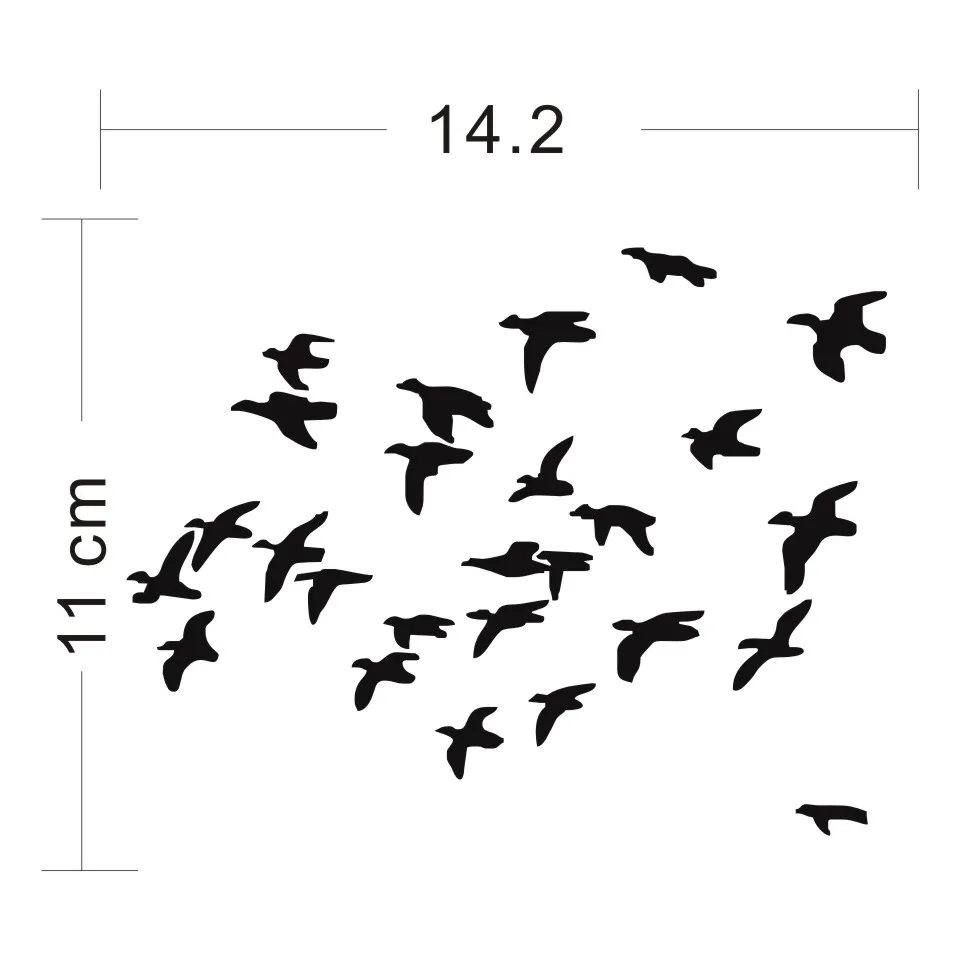 Cunymagos Flying Ducks Landing Hunting Car Sticker Motorcycle Decals Car styling Creative Vinyl Sticker for Car Body 14 (2)