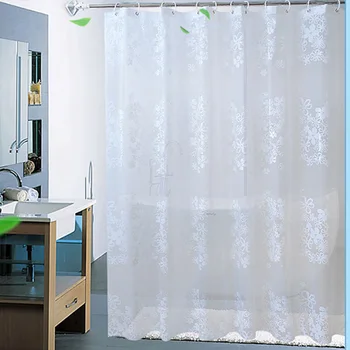

Waterproof Shower Curtain With 12Pcs Hooks Transparent Bath Curtains for Bathroom Shipped from Russia