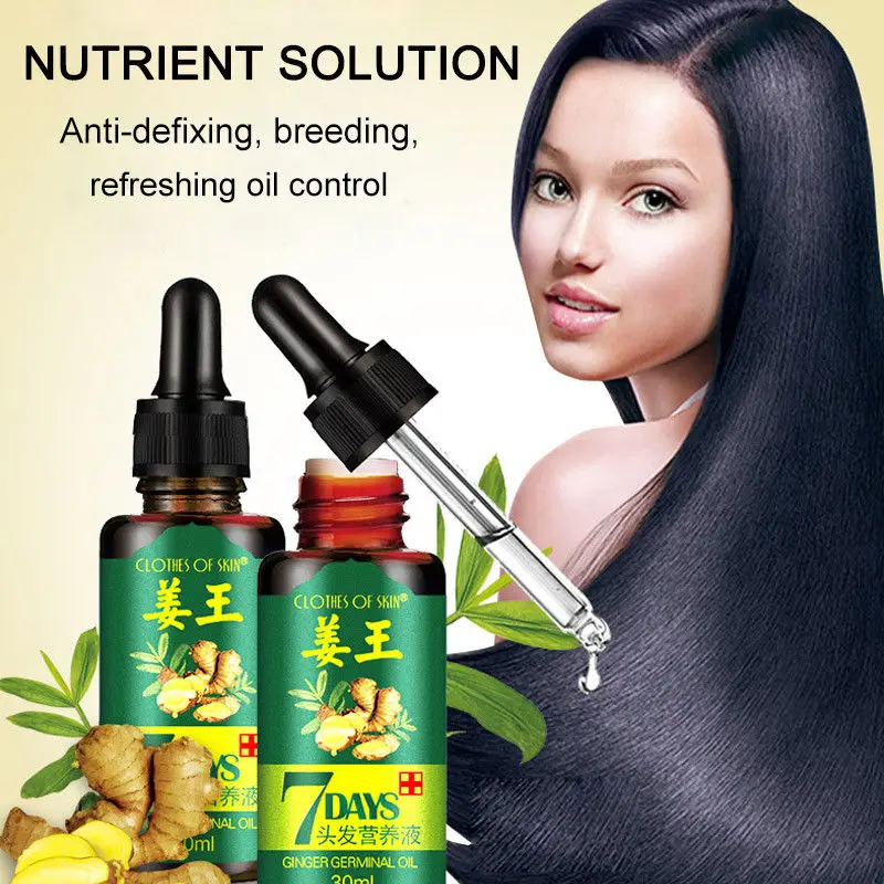 Ginger Hair Oil Regrowth Treatments Anti Hair Loss Dandruff Dense Hair Fast Essence Alopecia Hair-loss Liquid Shampoo Ginger Hair Oil Regrowth Treatments Anti Hair Loss Dandruff Dense Hair Fast Essence Alopecia Hair-loss Liquid Shampoo