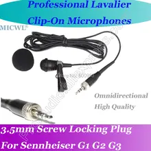 Micwl Беспроводной Lavalier нагрудные круглый микрофон Микрофон для Sennheiser G1 G2 G3 Clip-On микрофон белтпак Системы