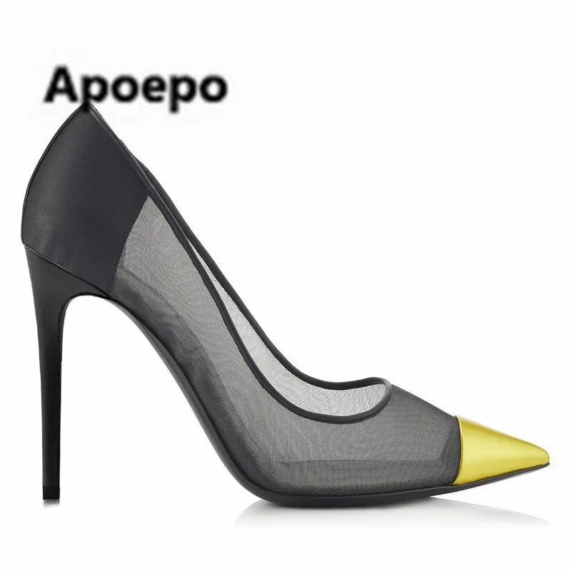 office black platform heels
