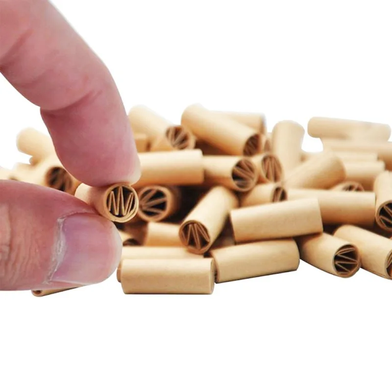 6 мм натуральное нерафинированное предварительно проката советы сигаретного фильтра прокатки Бумага для упаковки крема для рук, самокрутки 150 шт./упак