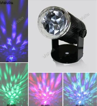 

Led3W Voice Crystal Magic fans you LED laser beam rotation lamp KTV bar effect lamp CD50 W03