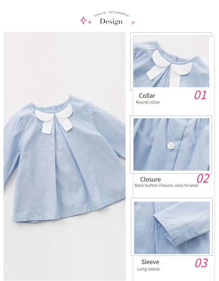 DB10155 dave bella/Весенняя Модная рубашка в клетку для маленьких девочек; Детские повседневные хлопковые топы; Детские топы высокого качества