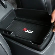 Black Car Central Console Armrest Box Storage Container Organizer Holder Case Tray For Kia Sportage QL 2016 2017 Accessories