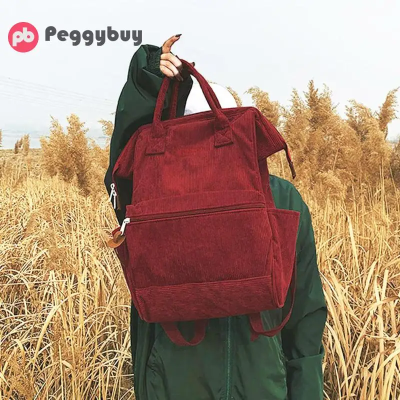 Новинка 2020 вельветовые рюкзаки для женщин Mochila Модный повседневный стиль Женский