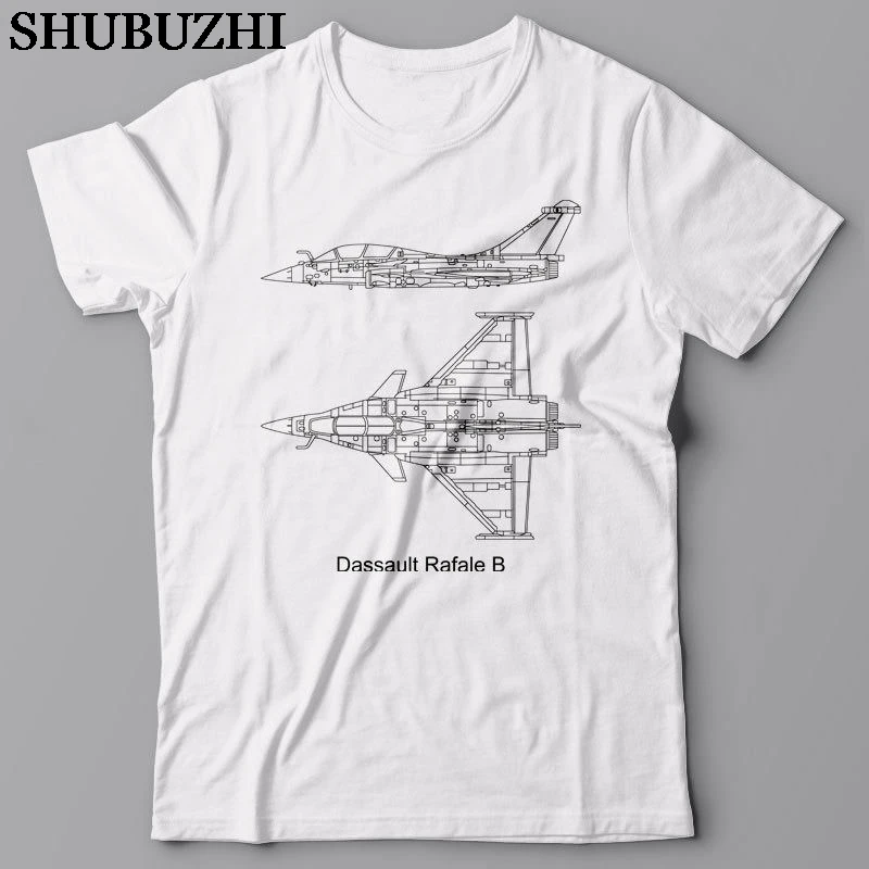 

shubuzhi Fashion High Quality Brand Of Funny Jet Fighter Dassault Rafale - T-Shirt, Plane Tee Shirt, Airforce Gift T Shirt