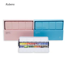 Rubens твердый акварельный набор пигментов свежий портативный Утюг коробка акварельные пигменты 12 цветов 24 цвета 48 цветов