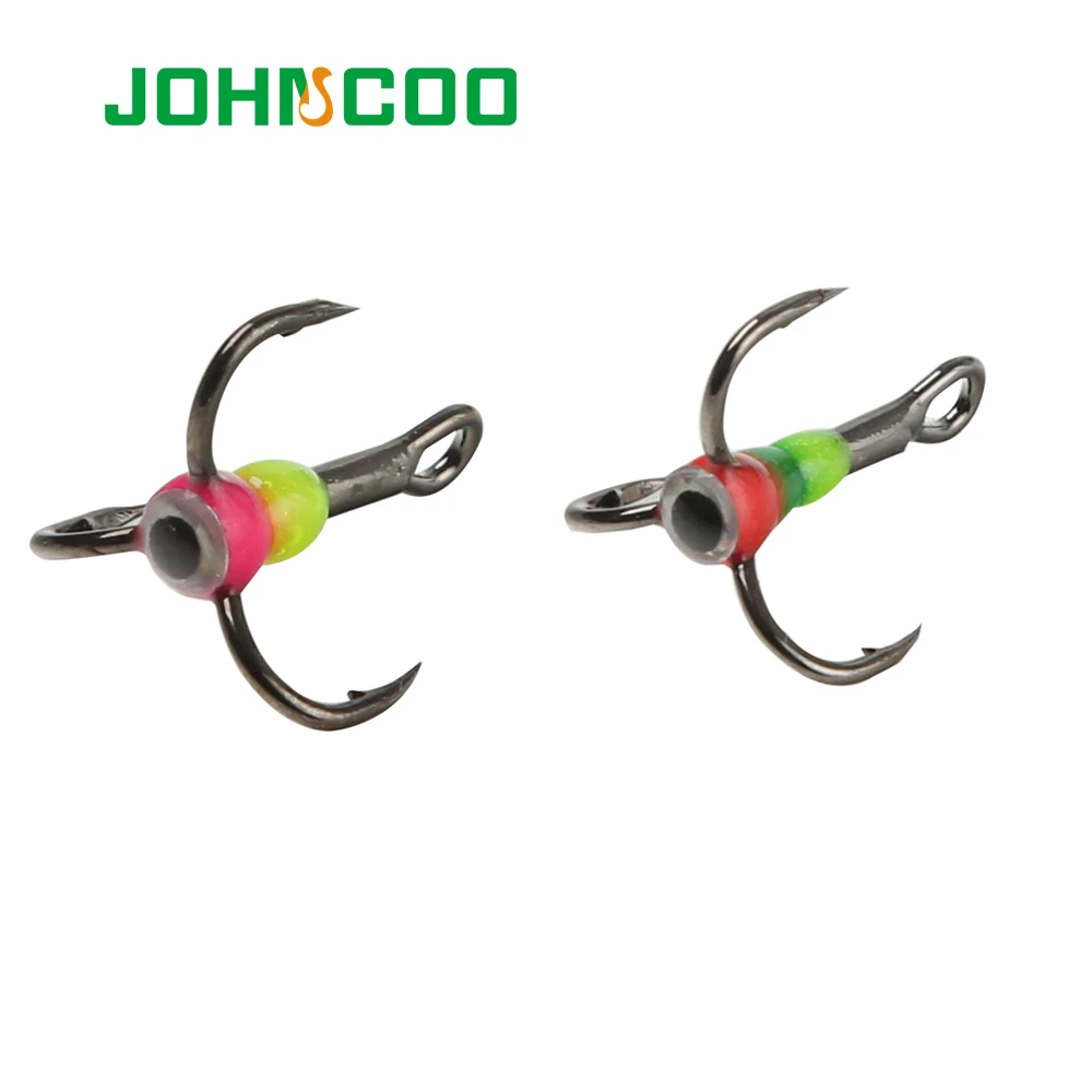 

Ice Fishing Hook 6pcs High Carbon Steel Hook Winter Fishing Lure Hook Treble Hooks Fishing Accessories JOHNCOO High Quality